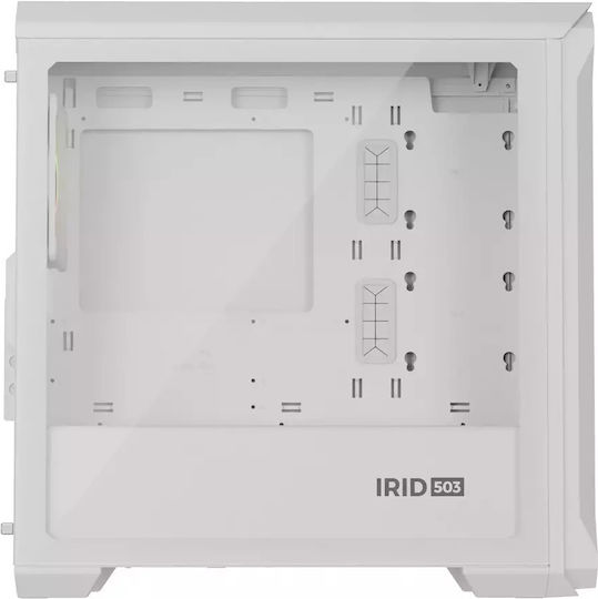 Genesis Irid 503 Gaming Micro Tower Κουτί Υπολογιστή με Πλαϊνό Παράθυρο Λευκό - Image 2