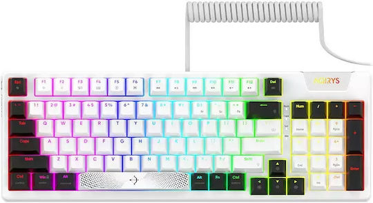 Aqirys Adara Gaming Μηχανικό Πληκτρολόγιο με Haimu Pink διακόπτες και RGB φωτισμό (Αγγλικό US) - Image 5