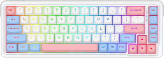 Redragon Ασύρματο Gaming Μηχανικό Πληκτρολόγιο 65% με RGB φωτισμό (Αγγλικό US) - Image 3
