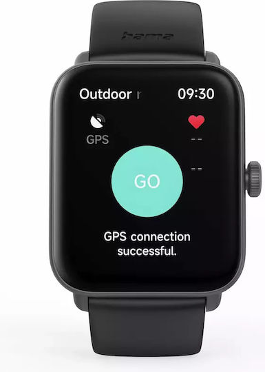 HAMA 6010 49mm Smartwatch με Παλμογράφο (Μαύρο) - Image 2