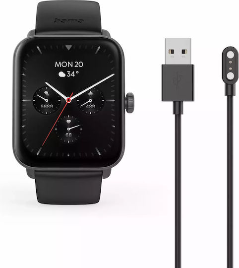 HAMA 6010 49mm Smartwatch με Παλμογράφο (Μαύρο) - Image 6