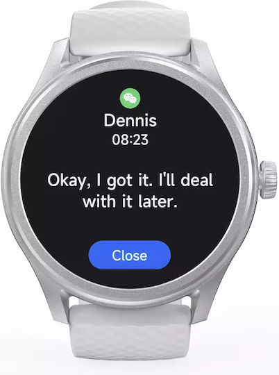 HAMA 5010 46mm Smartwatch με Παλμογράφο (Ασημί) - Image 3