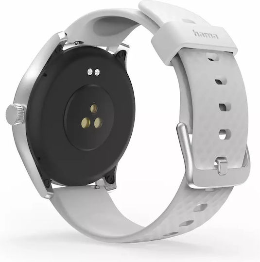 HAMA 5010 46mm Smartwatch με Παλμογράφο (Ασημί) - Image 11
