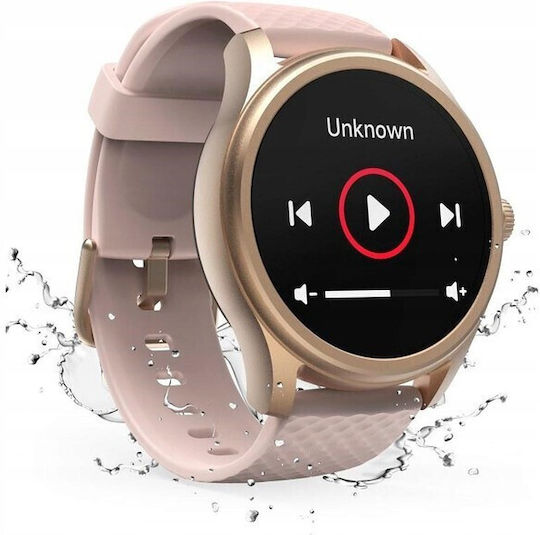 HAMA 5010 46mm Smartwatch με Παλμογράφο (Ροζ Χρυσό) - Image 2