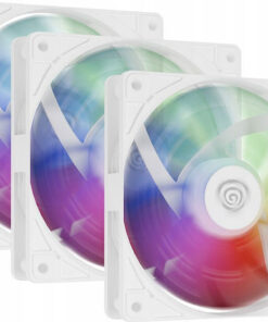 Natec Oxal 120 Case Fan με ARGB Φωτισμό και Σύνδεση 3-Pin / 4-Pin PWM 3τμχ Λευκό