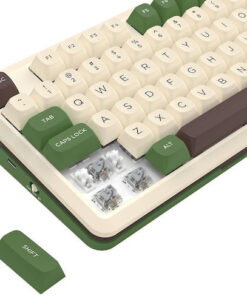 Alternative view of Redragon Cyrus K681CGC PRO Ασύρματο Gaming Μηχανικό Πληκτρολόγιο 75% με Custom Silver διακόπτες και RGB φωτισμό (Αγγλικό US) Λευκό
