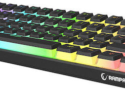 Alternative view of Rampage Radiant K11 RGB Gaming Μηχανικό Πληκτρολόγιο 60% με Outemu Red διακόπτες και RGB φωτισμό (Αγγλικό US)