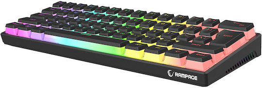 Rampage Radiant K11 RGB Gaming Μηχανικό Πληκτρολόγιο 60% με Outemu Red διακόπτες και RGB φωτισμό (Αγγλικό US) - Image 2