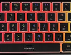 Genesis Thor 660 G2 Gaming Μηχανικό Πληκτρολόγιο 60% με Gateron Brown διακόπτες και RGB φωτισμό (Αγγλικό US)