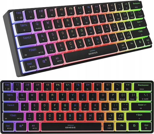 Genesis Thor 660 G2 Gaming Μηχανικό Πληκτρολόγιο 60% με Gateron Red διακόπτες και RGB φωτισμό (Αγγλικό US) - Image 2