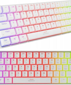 Alternative view of Genesis Thor 660 G2 Gaming Μηχανικό Πληκτρολόγιο 60% με Gateron Brown διακόπτες και RGB φωτισμό (Αγγλικό US) Λευκό