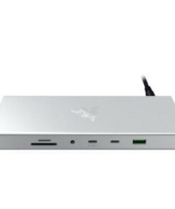 Razer USB 4 Dock - Mercury USB-C Docking Station με HDMI/DisplayPort 4K PD Ethernet και σύνδεση 2 Οθονών Ασημί