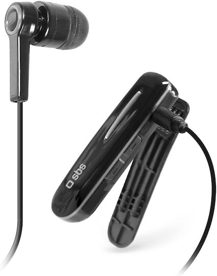 SBS BT300 In-ear Bluetooth Handsfree Ακουστικό Black - Image 3