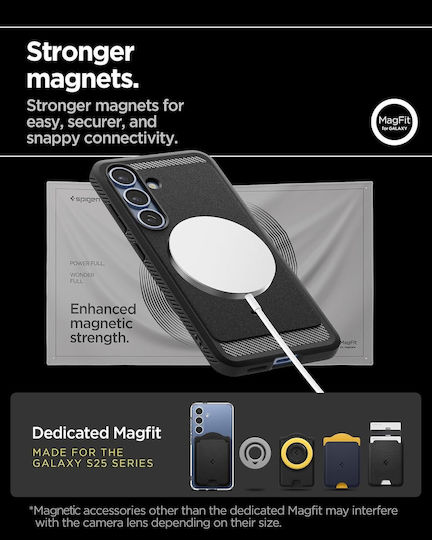 Spigen Rugged Armor Back Cover Σιλικόνης / Πλαστικό 2mm Μαύρο (Galaxy S25) ACS08998 - Image 9