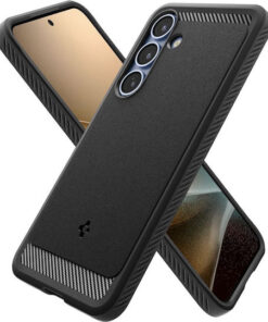 Alternative view of Spigen Rugged Armor Back Cover Σιλικόνης / Πλαστικό 2mm Μαύρο (Galaxy S25) ACS08998
