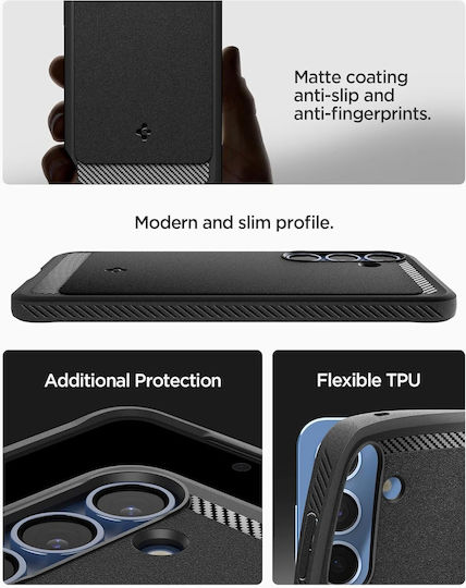 Spigen Rugged Armor Back Cover Σιλικόνης / Πλαστικό 2mm Μαύρο (Galaxy S25) ACS08998 - Image 8