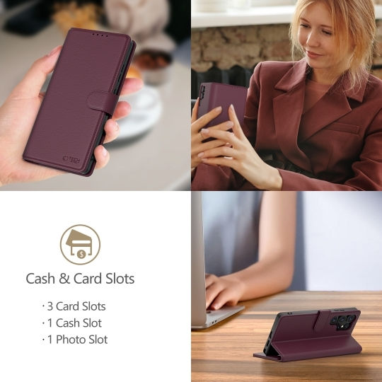 Tech-Protect Wallet Δερματίνης Μπορντό (Xiaomi Redmi Note 14 Pro 5G / Poco X7 5G) F5906302361564 - Image 4