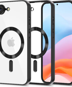 Tech-Protect Magflex Back Cover Σιλικόνης Διάφανο / Μαύρο (iPhone 17e / 16e)