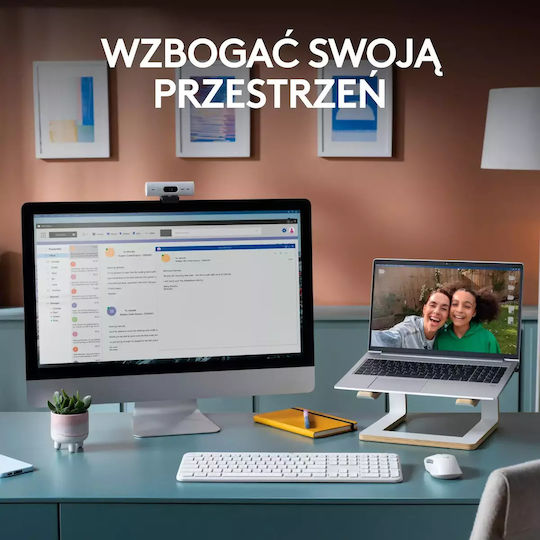 Logitech Signature Slim Combo MK950 Ασύρματο Bluetooth Σετ Πληκτρολόγιο & Ποντίκι Αγγλικό US Λευκό - Image 12