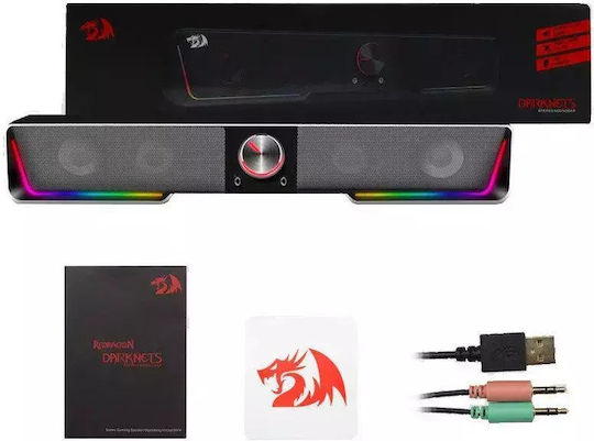 Redragon GS570 Ηχείο Υπολογιστή με RGB Φωτισμό και Bluetooth Ισχύος 1.5W Μαύρο - Image 3