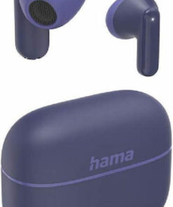 HAMA Freedom Light II Earbud Bluetooth Handsfree Ακουστικά με Θήκη Φόρτισης Μπλε