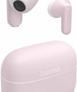 HAMA Freedom Light II Earbud Bluetooth Handsfree Ακουστικά με Θήκη Φόρτισης Ροζ