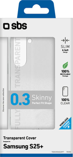 SBS Back Cover Σιλικόνης Διάφανο (Galaxy S25+) - Image 2