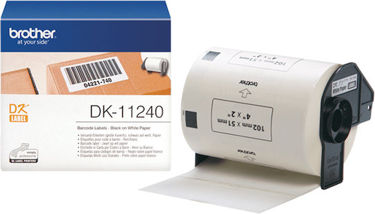 Brother DK-11240 600 Αυτοκόλλητες Ετικέτες σε Ρολό για Εκτυπωτή Ετικετών 102x51mm - Image 2