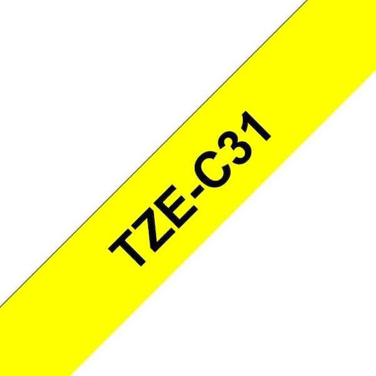 Brother TZe-C31 Ταινία Ετικετογράφου 5m x 12mm σε Κίτρινο Χρώμα TZE-C31 - Image 5