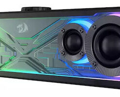 Alternative view of Redragon Surge GS817 Ασύρματα Ηχεία Υπολογιστή 2.0 με RGB Φωτισμό και Bluetooth Ισχύος 30W σε Μαύρο Χρώμα