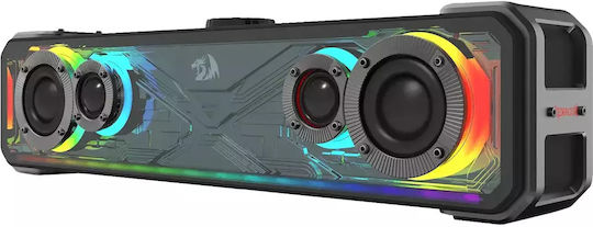 Redragon Surge GS817 Ασύρματα Ηχεία Υπολογιστή 2.0 με RGB Φωτισμό και Bluetooth Ισχύος 30W σε Μαύρο Χρώμα - Image 3