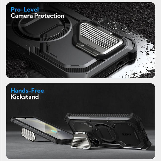 Supcase 360 Full Cover Πλαστικό / Σιλικόνης Μαύρο (Galaxy S25+) - Image 12