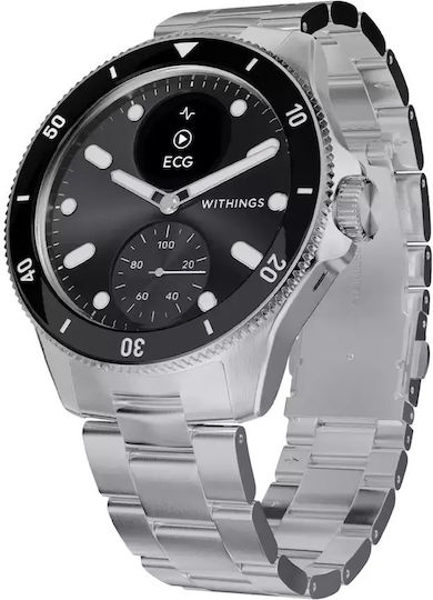Withings Scanwatch Nova Stainless Steel 42mm Αδιάβροχο με Παλμογράφο (Black) - Image 4