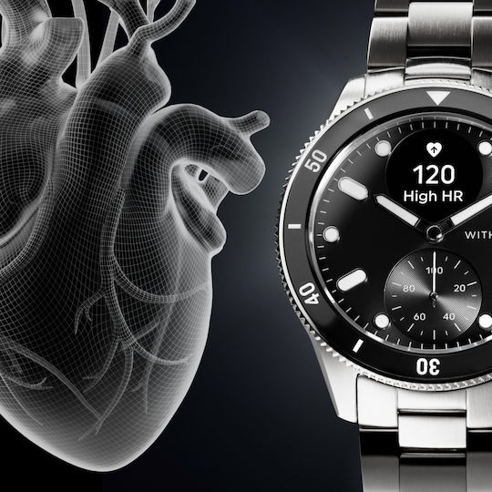 Withings Scanwatch Nova Stainless Steel 42mm Αδιάβροχο με Παλμογράφο (Black) - Image 10
