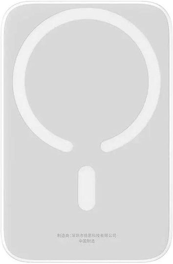 Baseus Mini MagSafe Power Bank 6000mAh 20W με Θύρα USB-C Λευκό - Image 3
