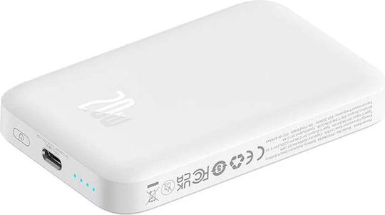 Baseus Mini MagSafe Power Bank 6000mAh 20W με Θύρα USB-C Λευκό - Image 4
