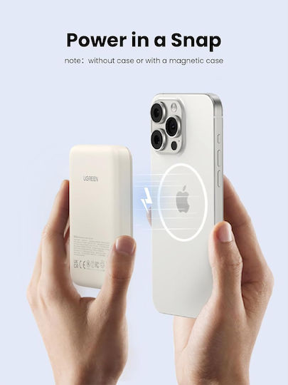 Ugreen PB760 MagSafe Power Bank 10000mAh 20W με Θύρα USB-C Λευκό - Image 10