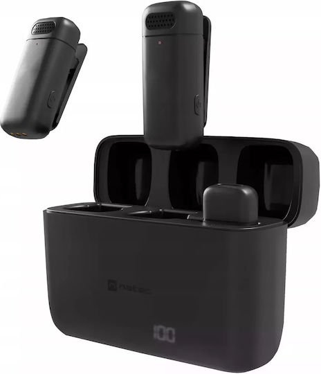 Natec Hopper Tie Σετ Ασύρματο Πυκνωτικό Μικρόφωνο Πέτου, Clip On Δημοσιογραφικό - Image 5