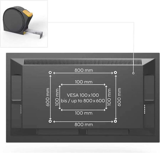 HAMA 00220818 Βάση Τηλεόρασης Τοίχου έως 100" - Image 2