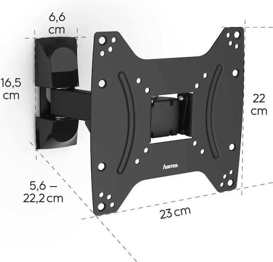 HAMA 00220821 Βάση Τηλεόρασης Τοίχου έως 48" και 20kg - Image 6