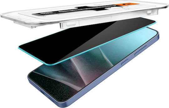 Spigen GLAS.tR EZ Fit Privacy Tempered Glass Μαύρο (Galaxy S25) AGL09308 - Image 5