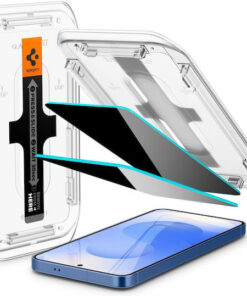 Alternative view of Spigen GLAS.tR EZ Fit Privacy Tempered Glass Μαύρο (Galaxy S25) AGL09308