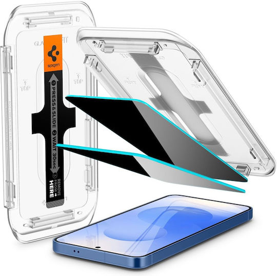 Spigen GLAS.tR EZ Fit Privacy Tempered Glass Μαύρο (Galaxy S25) AGL09308 - Image 2