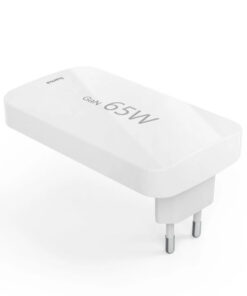 Alternative view of HAMA Φορτιστής Χωρίς Καλώδιο GaN με Θύρα USB-A και 2 Θύρες USB-C 65W Power Delivery / Quick Charge 3.0 Λευκός (201976)