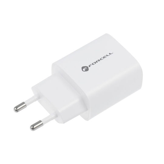 Forcell Φορτιστής Χωρίς Καλώδιο με Θύρα USB-A και Θύρα USB-C 30W Power Delivery / Quick Charge 4.0 Λευκός (FOCH-198052) - Image 3