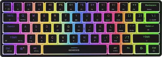 Genesis Thor 660 G2 Gaming Μηχανικό Πληκτρολόγιο 60% με Gateron Red διακόπτες και RGB φωτισμό (Αγγλικό US) - Image 3