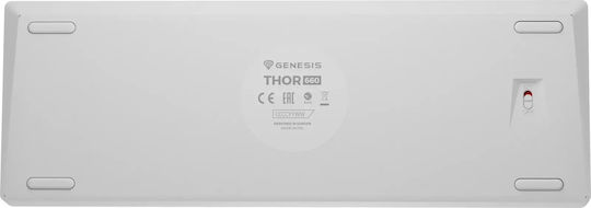 Genesis Thor 660 G2 Gaming Μηχανικό Πληκτρολόγιο 60% με Gateron Brown διακόπτες και RGB φωτισμό (Αγγλικό US) Λευκό - Image 3