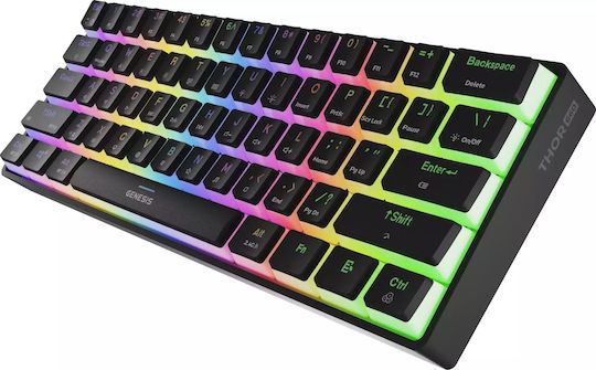 Genesis Thor 660 G2 Gaming Μηχανικό Πληκτρολόγιο 60% με Gateron Red διακόπτες και RGB φωτισμό (Αγγλικό US) - Image 7