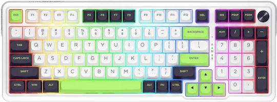 Redragon K686WBG-RGB-MAX Ασύρματο Gaming Μηχανικό Πληκτρολόγιο με RGB φωτισμό (Αγγλικό US) Πράσινο - Image 3