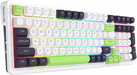 Redragon K686WBG-RGB-MAX Ασύρματο Gaming Μηχανικό Πληκτρολόγιο με RGB φωτισμό (Αγγλικό US) Πράσινο - Image 6